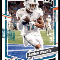 Jaylen Waddle 2023 Donruss Series Mint Card #185