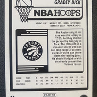 Gradey Dick 2023 2024 Panini NBA Hoops Series Mint Rookie Card #243