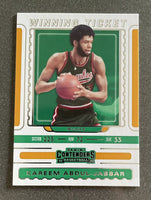 Kareem Abdul-Jabbar 2019 2020 Panini Contenders Winning Ticket Series Mint Card #11
