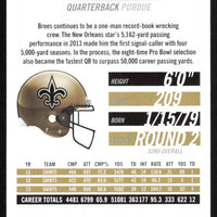 Drew Brees 2014 Score Hot 100 Series Mint Card #233