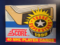 1990 Score Young Superstars Complete 40 Cards Set in Original Box including Eric Lindros+
