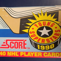 1990 Score Young Superstars Complete 40 Cards Set in Original Box including Eric Lindros+