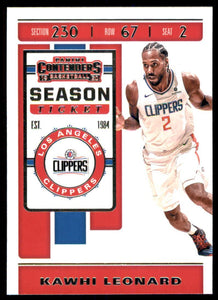 Kawhi Leonard 2019 2020 Panini Contenders Season Ticket Series Mint Card #55