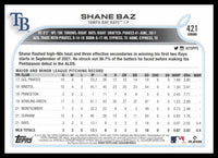 Shane Baz 2022 Topps Rookie Image Variations Series Mint Card #421

