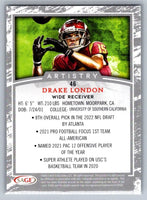 Drake London 2022 Sage Artistry Black Series Mint Rookie Card #46
