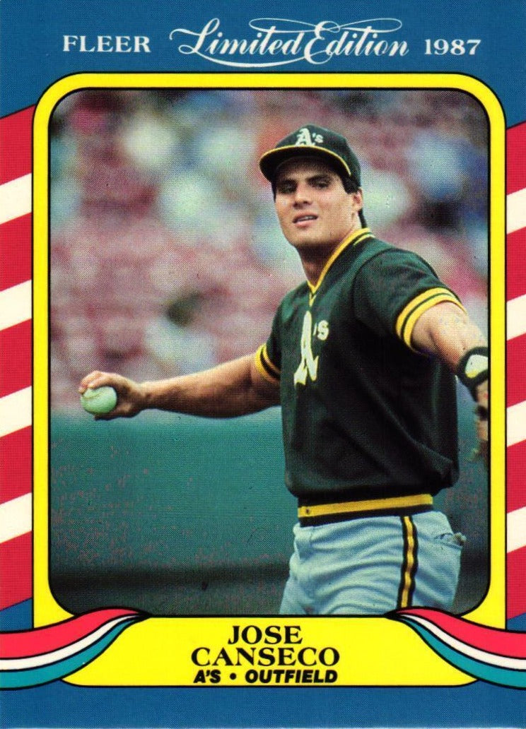 Jose Canseco 1987 Fleer Limited Edition Series Card #6