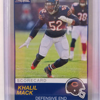 Khalil Mack 2019 Panini Score SCORECARD Series Mint Card #207