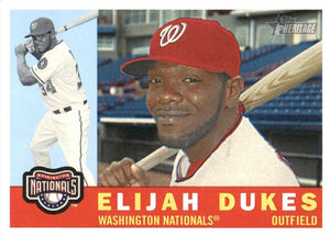 Elijah Dukes 2009 Topps Heritage Series Mint Short Print Card #440
