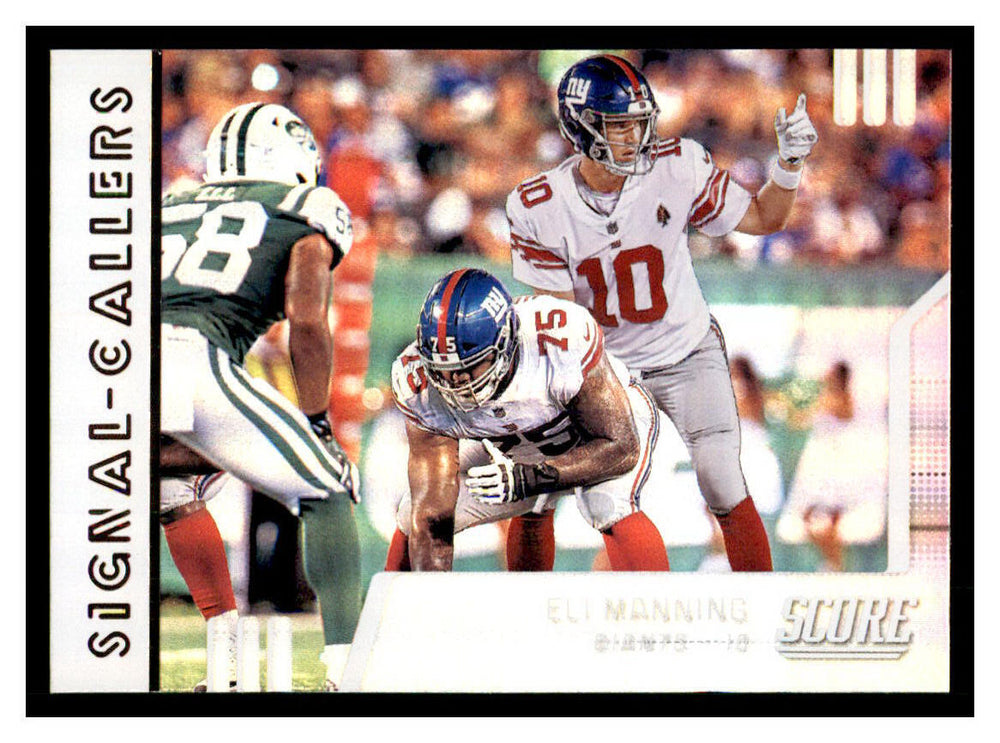 Eli Manning 2019 Score Signal Callers Series Mint Card #SC-30