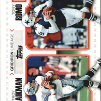 Troy Aikman and Tony Romo  2010 Topps Gridiron Lineage Series Mint Card #GL-AR