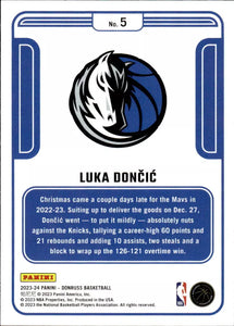 Luka Doncic 2023 2024 Panini Donruss Complete Players Series Mint Card #5
