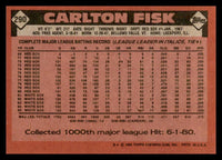 Carlton Fisk 1986 Topps Series Mint Card #290
