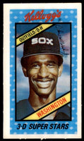 Claudell Washington 1980 Kellogg's Cereal 3D Mint Card #34
