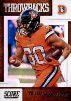 Phillip Lindsay 2019 Score Throwbacks Series Mint Card #T-18
