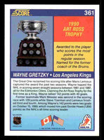 Wayne Gretzky 1990 1991 Score Trophy Card #361
