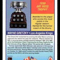 Wayne Gretzky 1990 1991 Score Trophy Card #361