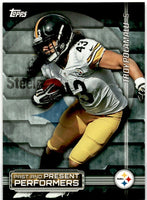 Troy Polamalu and Joe Greene 2015 Topps Past and Present Performers Series Mint Card #PPP-PG
