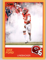 Dee Ford 2019 Score GOLD Series Mint Card #7
