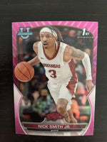 Nick Smith Jr  2022 2023 Bowman University Chrome Pink Refractor Mint Rookie Card #1
