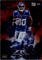 Victor Cruz 2014 Topps Fire Flame Foil Series Mint Card #97
