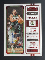 Jayson Tatum 2022 2023 Panini Contenders Game Ticket Red Series Mint Card #10
