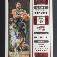 Jayson Tatum 2022 2023 Panini Contenders Game Ticket Red Series Mint Card #10