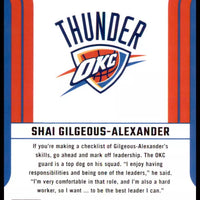 Shai Gilgeous-Alexander 2023 2024 Panini Donruss Franchise Features Series Mint Card #18