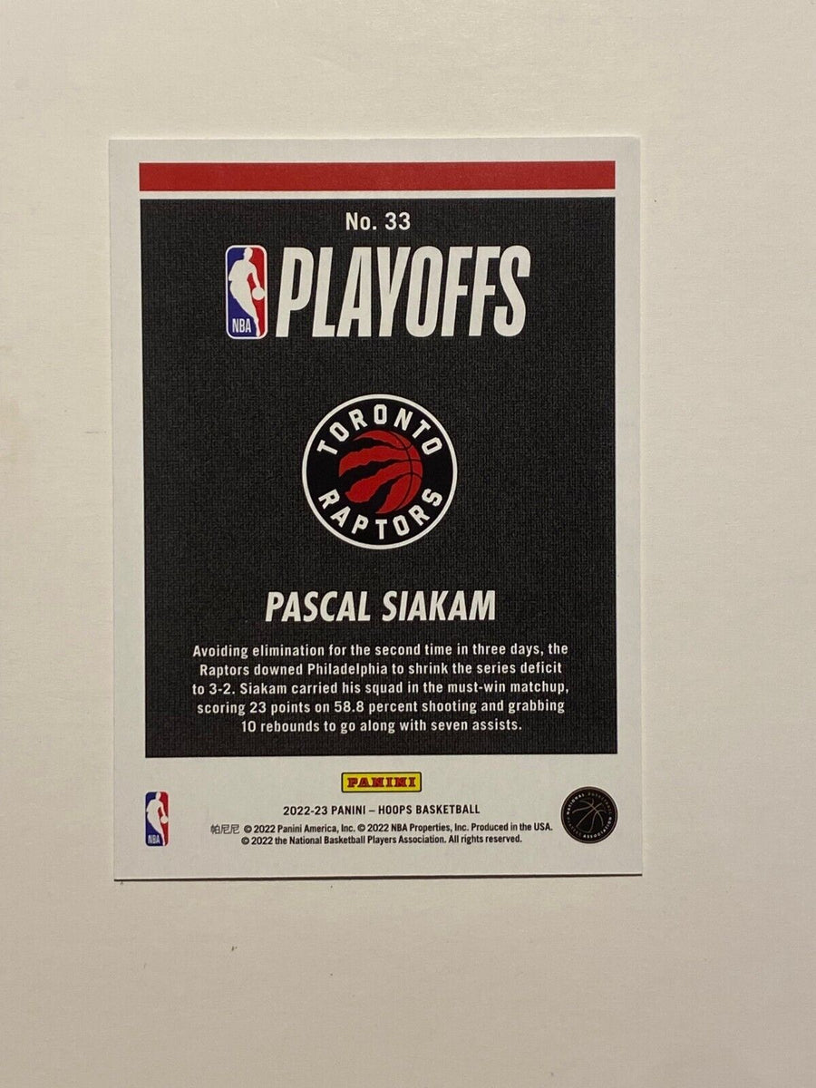 Pascal Siakam 2022 2023 Panini Hoops Road to Finals Series Mint Card