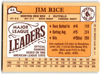 Jim Rice 1987 Topps Mini Leader Series Mint Card #44
