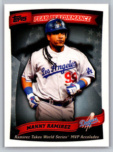 Manny Ramirez 2010 Topps Peak Performance Series Mint Card #PP-31
