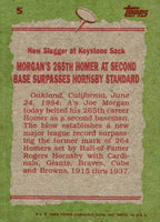 Joe Morgan 1985 Topps Record Breaker Series Mint Card #5
