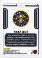 Nikola Jokic 2023 2024 Panini Donruss Complete Players Series Mint Card #3
