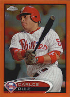 Carlos Ruiz 2012 Topps Chrome Orange Refractor Series Mint Card #212
