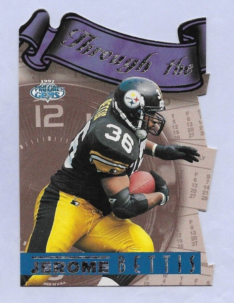 Jerome Bettis 1997 Pro Line Gems Through The Years Series Mint Card #TY8