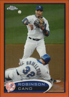 Robinson Cano 2012 Topps Chrome Orange Refractor Series Mint Card #143
