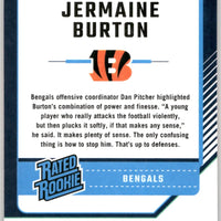 Jermaine Burton 2024 Donruss Optic Purple Shock Series Mint Rookie Card #251