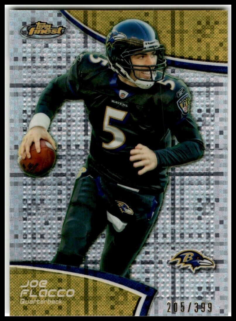 Joe Flacco 2011 Finest Refractors Series Mint Card #114 Only 399 Made