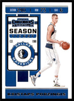 Kristaps Porzingis 2019 2020 Panini Contenders Season Ticket Series Mint Card #64
