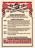 Jim Rice 1981 Donruss Series Mint Card #338
