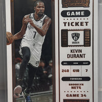 Kevin Durant 2022 2023 Panini Contenders Game Ticket Bronze Series Mint Card #4