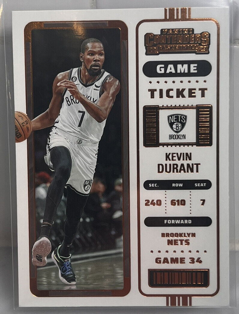 Kevin Durant 2022 2023 Panini Contenders Game Ticket Bronze Series Mint Card #4