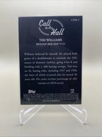 Ted Williams 2025 Topps Call to the Hall PINK Series Mint Card #CTH-7
