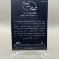 Ted Williams 2025 Topps Call to the Hall PINK Series Mint Card #CTH-7