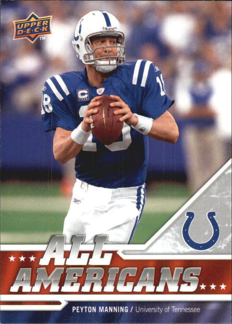 Peyton Manning 2009 Upper Deck Draft Edition All Americans Series Mint Card #287