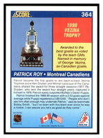Patrick Roy 1990 1991 Score Trophy Card #364
