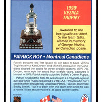 Patrick Roy 1990 1991 Score Trophy Card #364