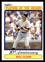 Will Clark 1990 Fleer Players of the Decade Series Mint Card #630
