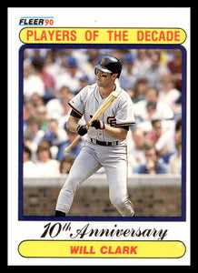 Will Clark 1990 Fleer Players of the Decade Series Mint Card #630