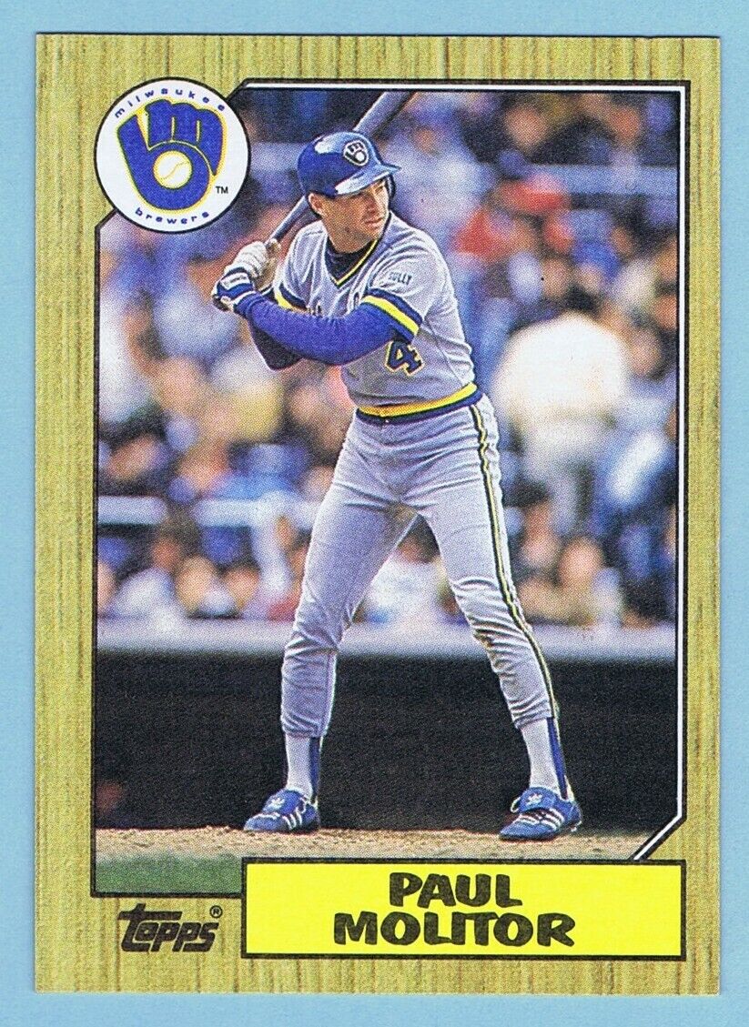 Paul Molitor 1987 Topps Series Mint Card #741