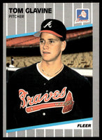 Tom Glavine 1989 Fleer Series Mint 2nd Year Card #591
